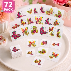 Butterfly Temporary Tattoos – 72 Pack